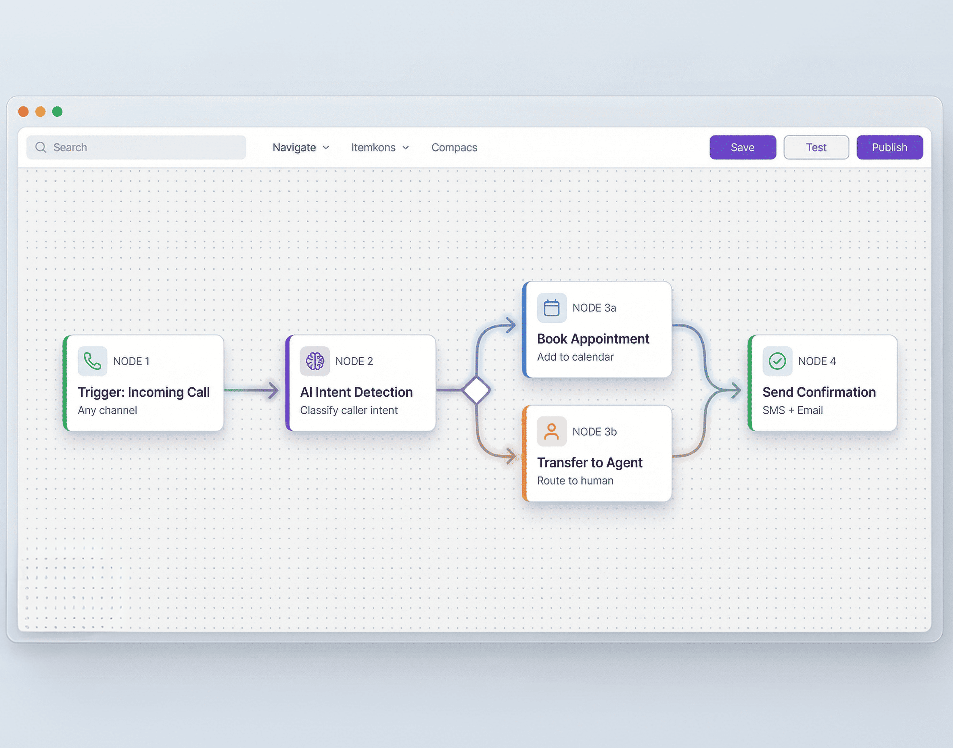 Product illustration for Chatley workflow automation on a mobile device