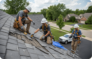 STORM-DAMAGE ROOFING
