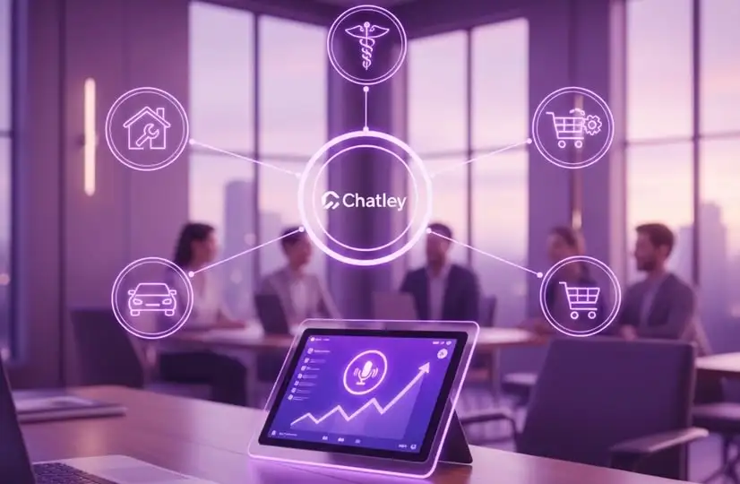 Best AI phone call agent dashboard https://z1evql9yjbai6qlr.chatley.ai/assets/svg/bold.svgby Chatley connecting healthcare, home services, automotive, and retail businesses